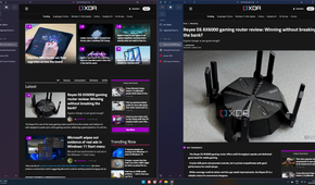 Screenshot of two Arc browser windows showing the same tabs, but one tab is displaying different content