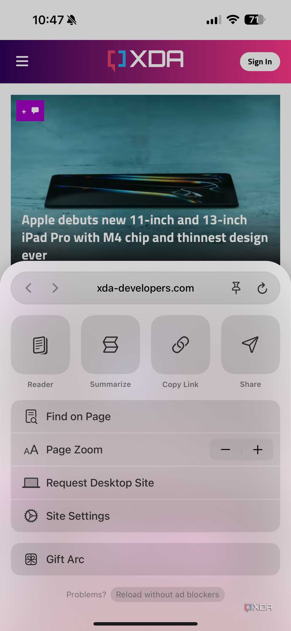 Arc mobile app