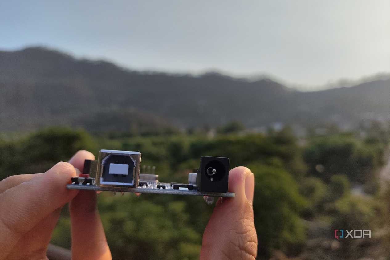 The ports on an Arduino Uno