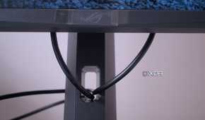 asus rog strix xg27acs monitor cable management channel