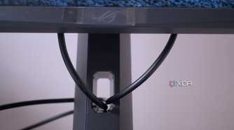 asus rog strix xg27acs monitor cable management channel