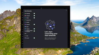 Screenshot of the chat network list on Beeper desktop