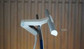 A side view of the clamp on an M3 iMac.