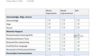 Customer survey template in OneNote
