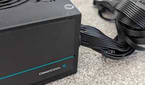 DeepCool PM500D non modular psu and cables side view