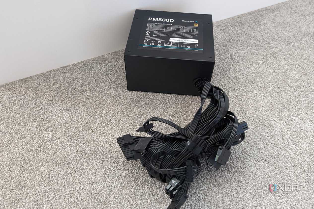 DeepCool PM500D non modular psu top view
