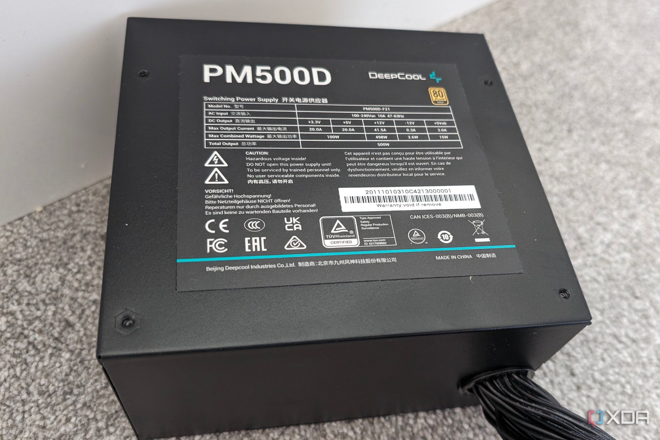DeepCool PM500D non modular psu