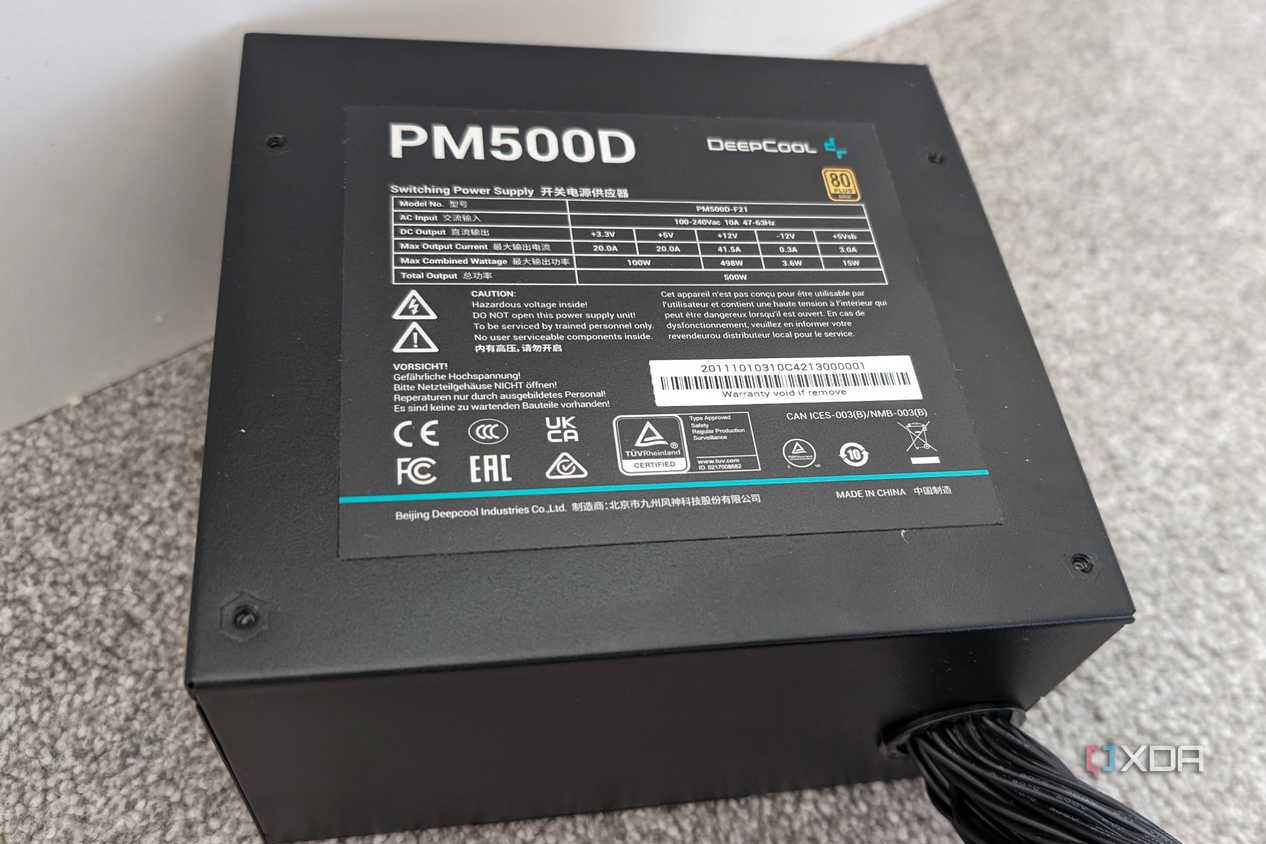 DeepCool PM500D non modular psu