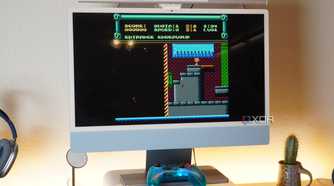 Super Crusher Fighters on an iMac with Delta Emulator.