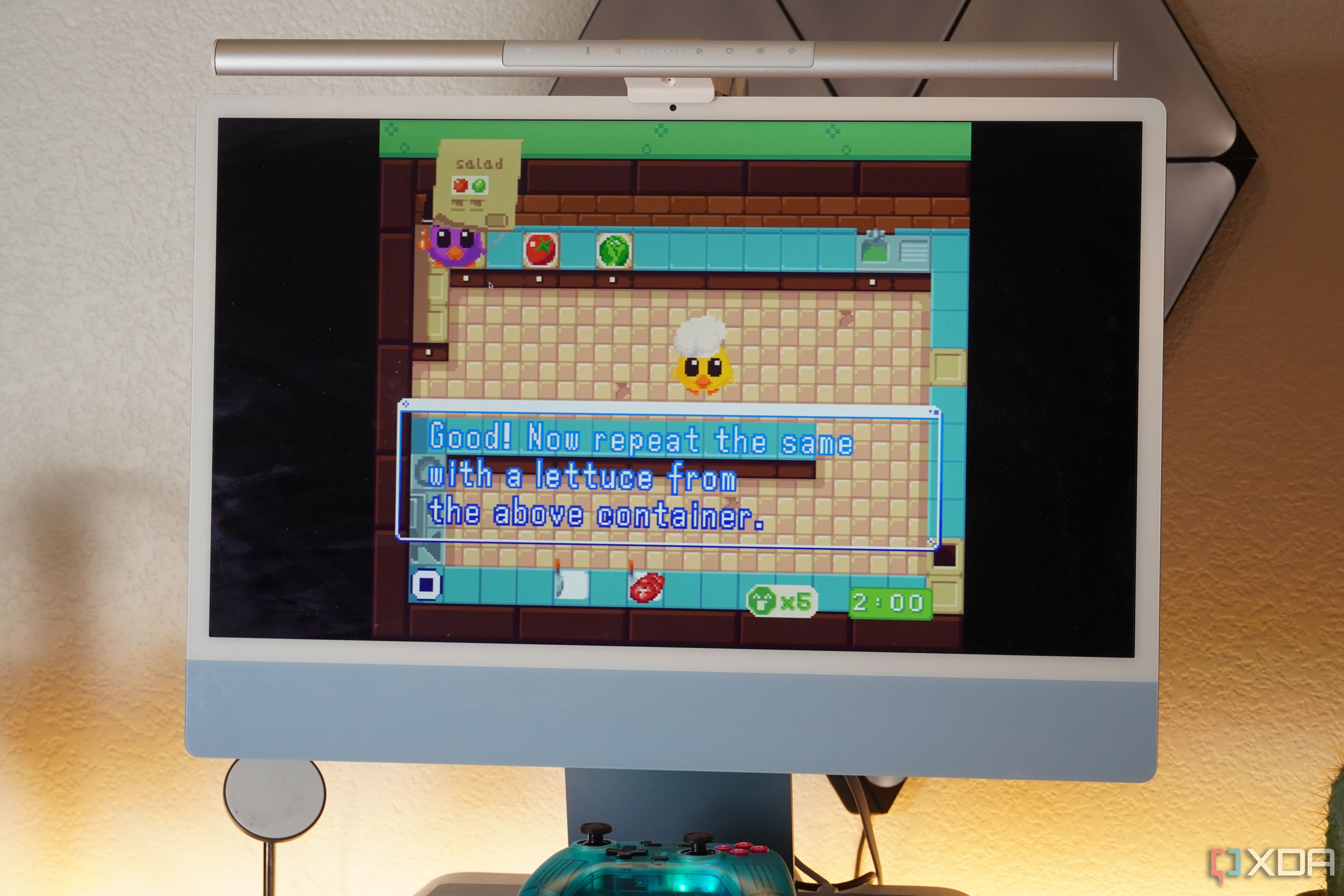 Supercooked playing on an iMac with Delta Emulator.