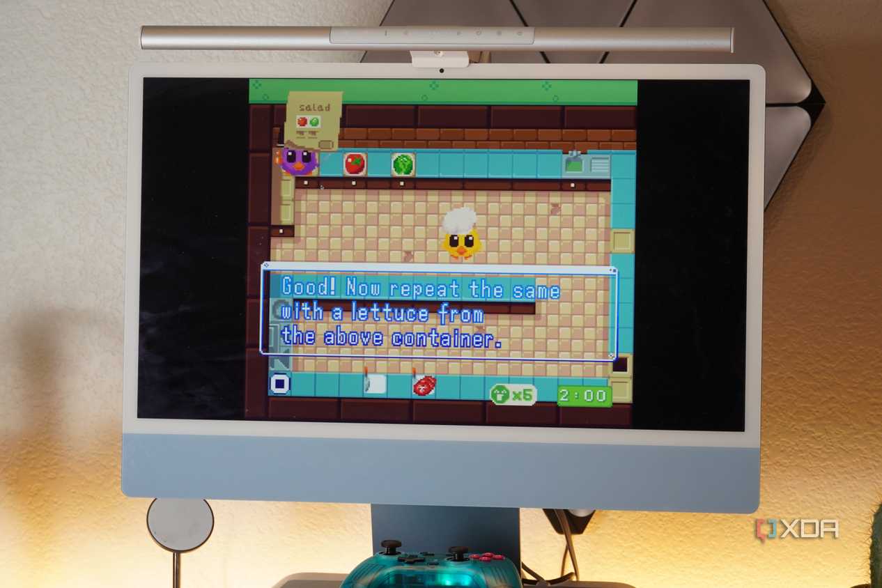 Supercooked playing on an iMac with Delta Emulator.