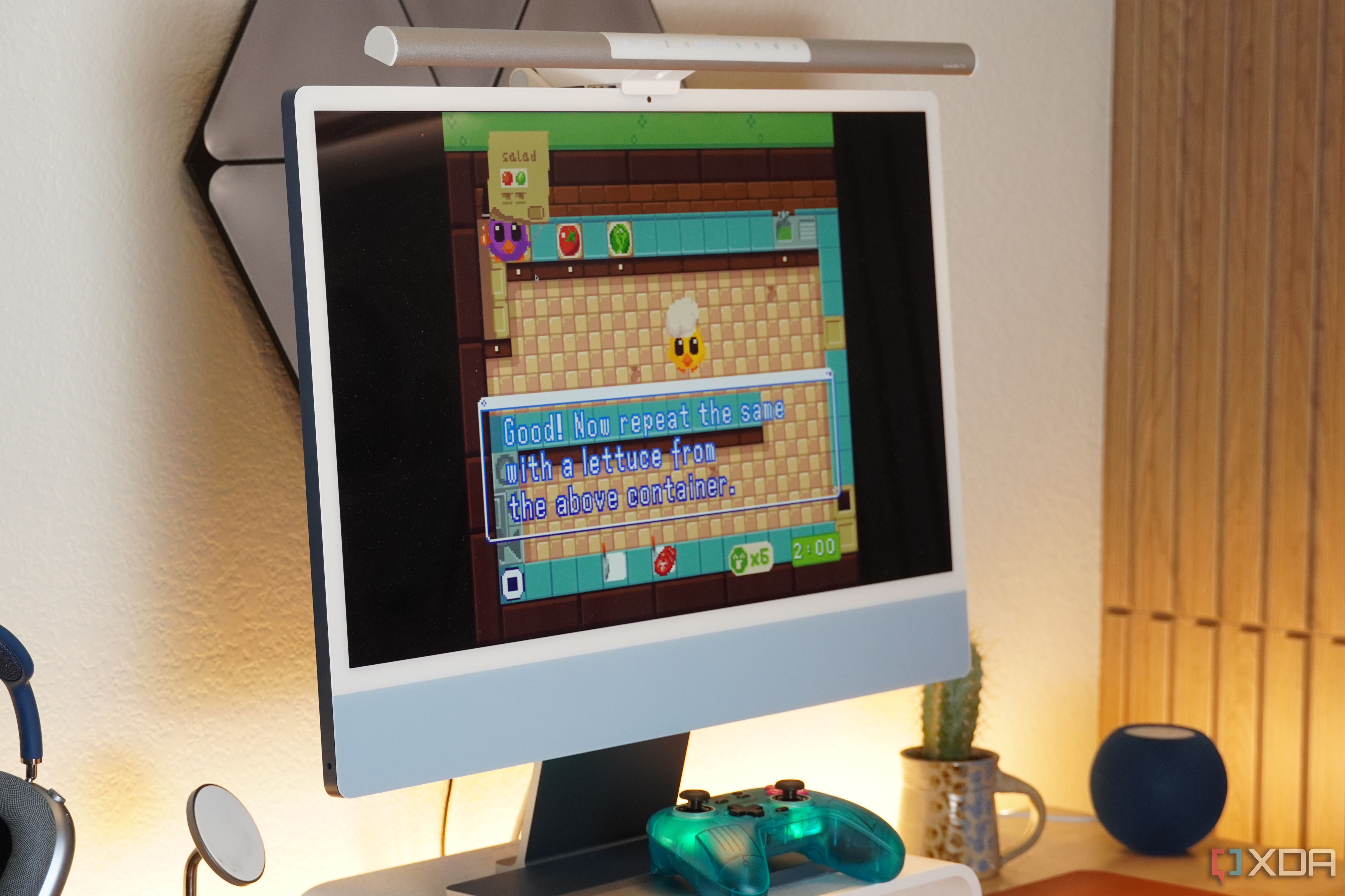 Supercooked playing on an iMac with Delta Emulator.