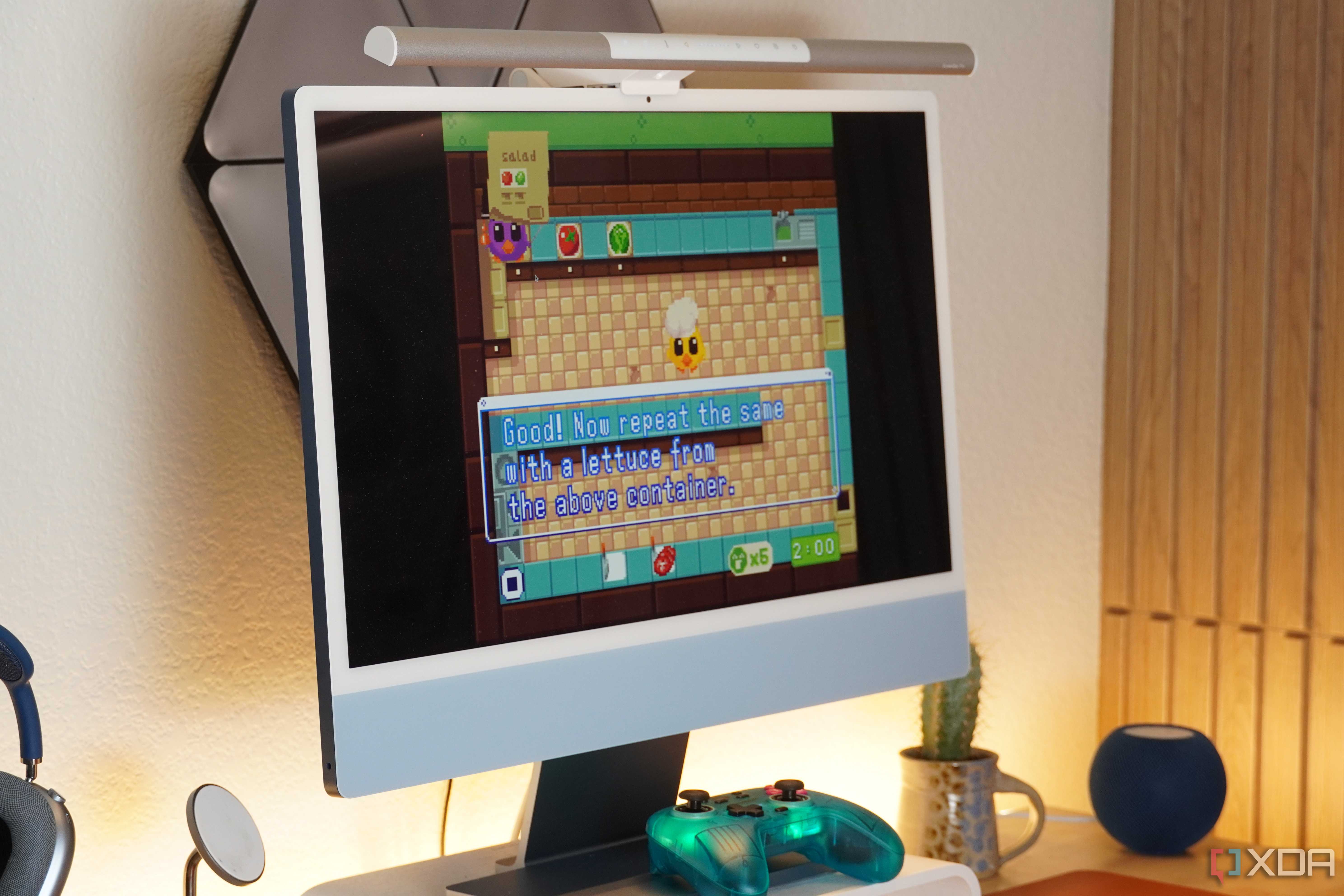 Supercooked playing on an iMac with Delta Emulator.