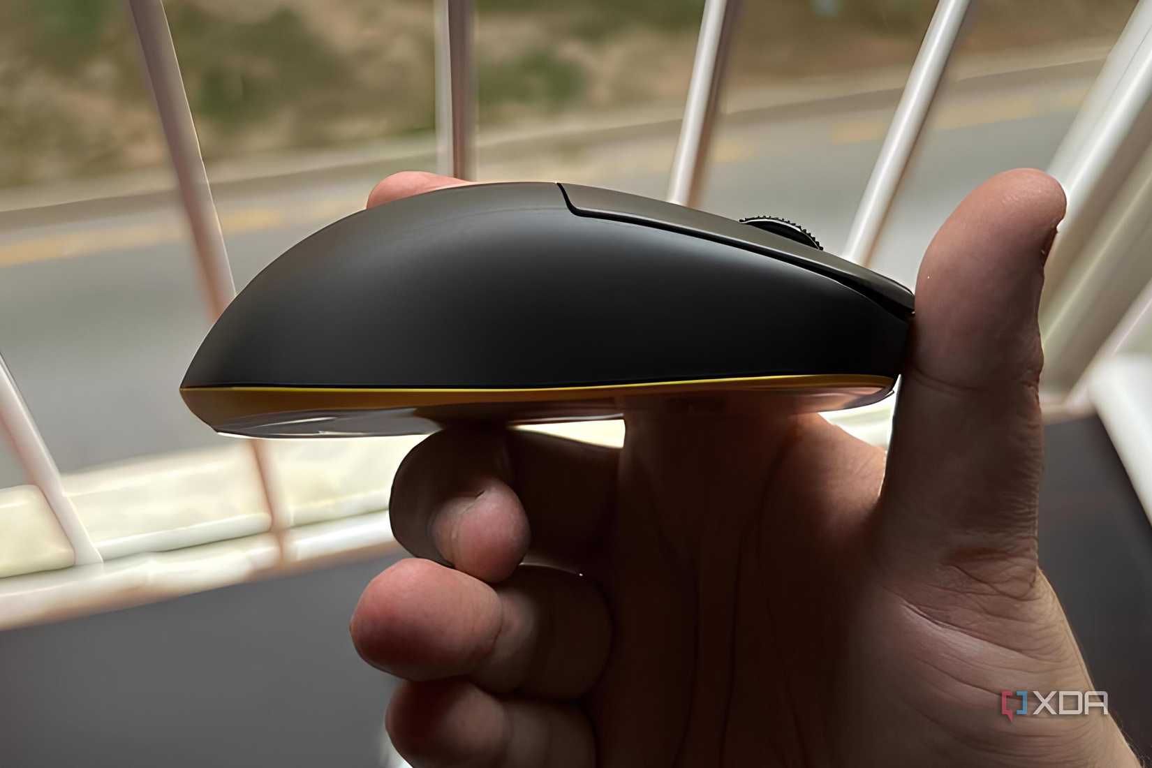 A right side profile of the Fantech Helios II Pro wireless gaming mouse