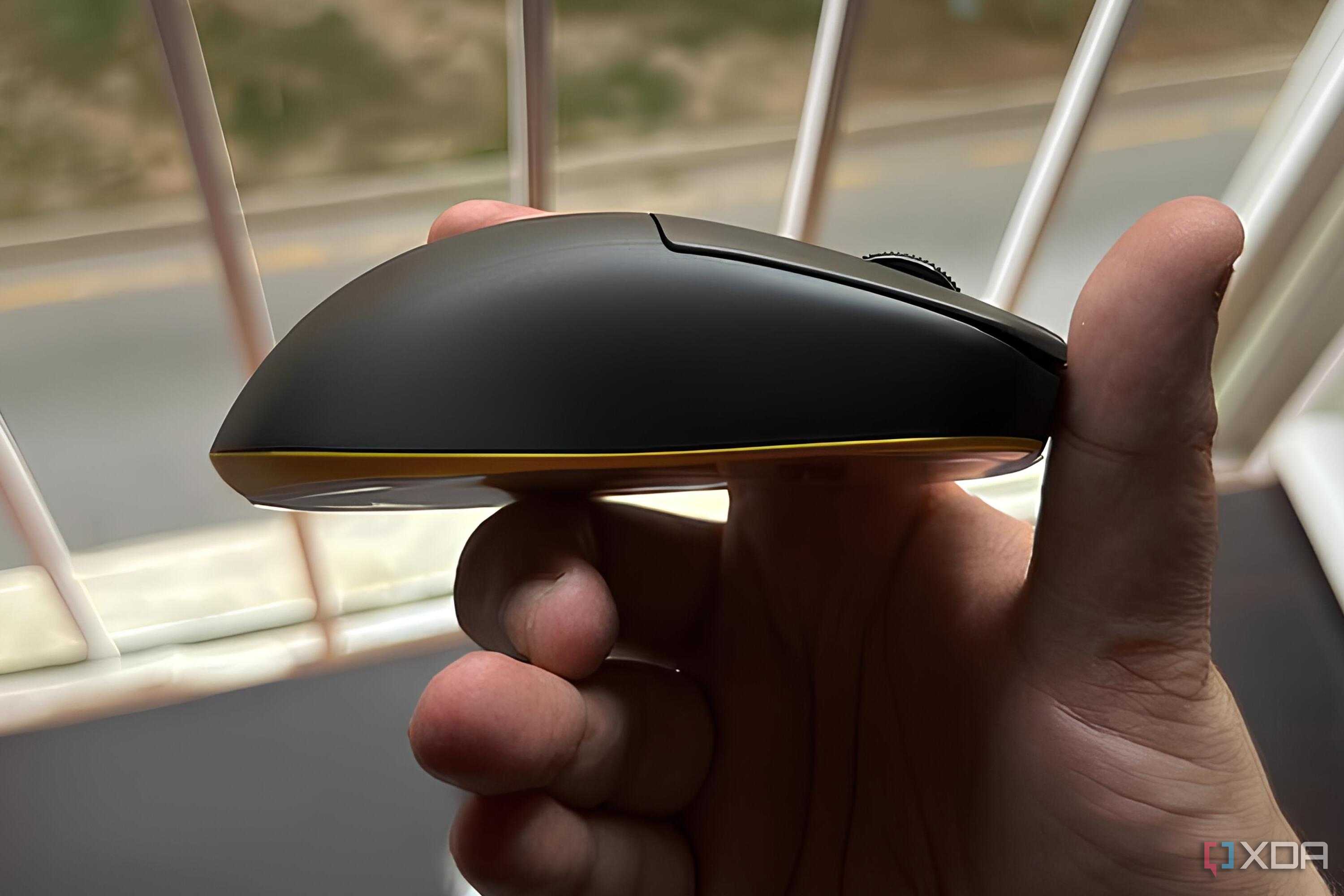 A right side profile of the Fantech Helios II Pro wireless gaming mouse
