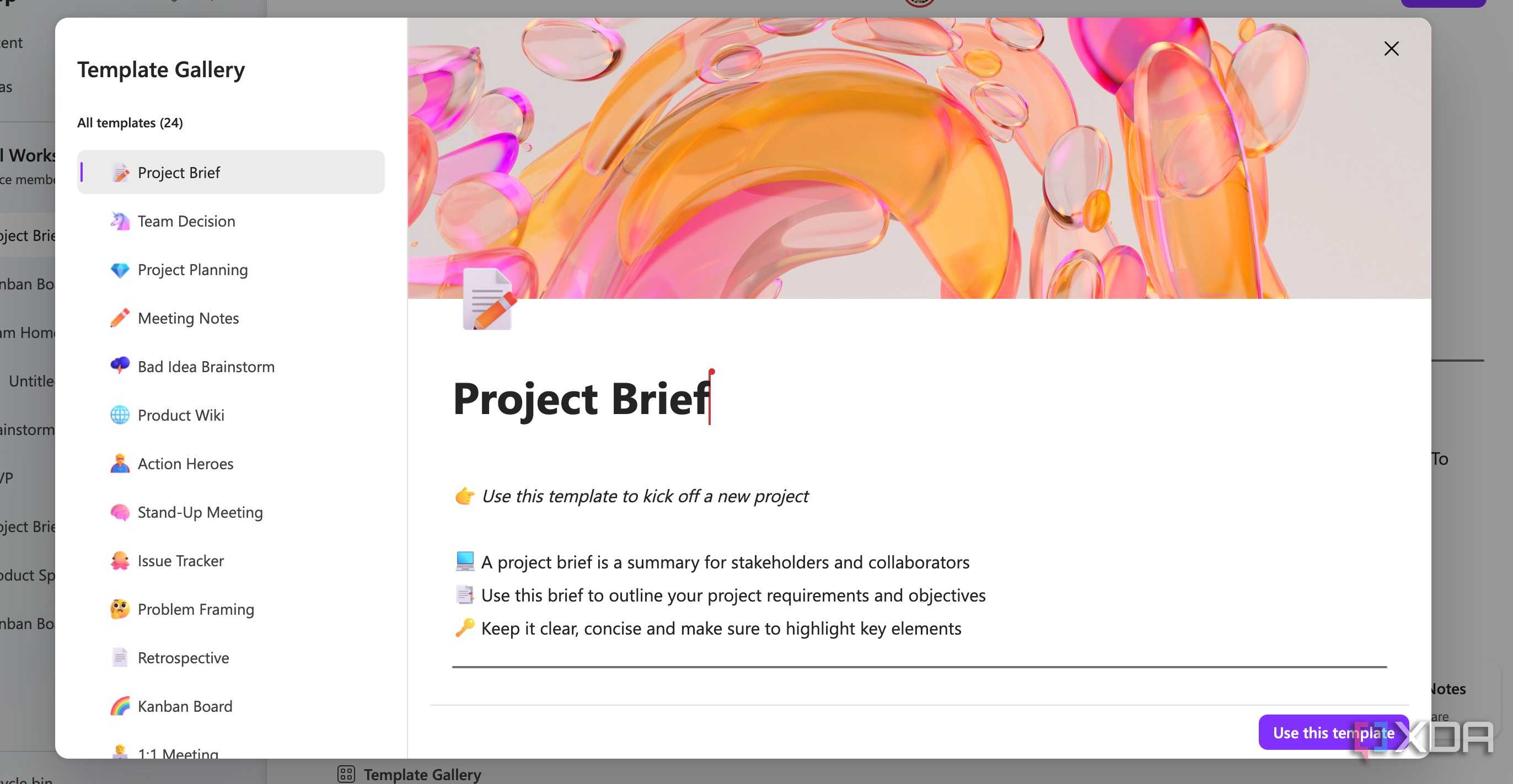 Microsoft Loop templates
