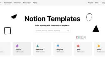 Notion third-party templates