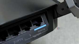 An image showing the gaming port on the Reyee E6 AX6000 router.