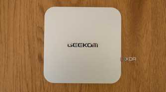 Top-down view of the Geekom A8 mini PC
