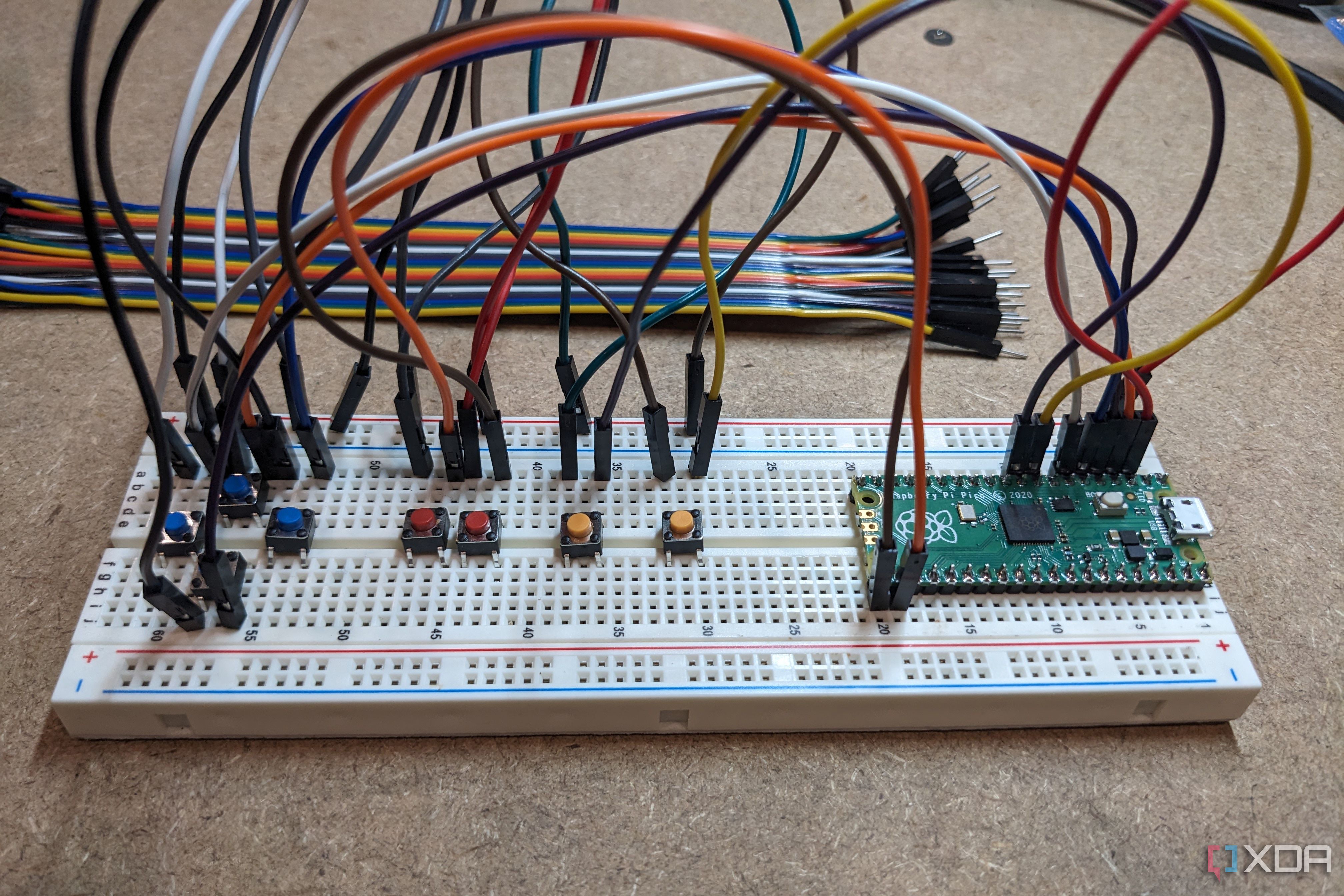 GP2040-CE NES controller, full wired, front view