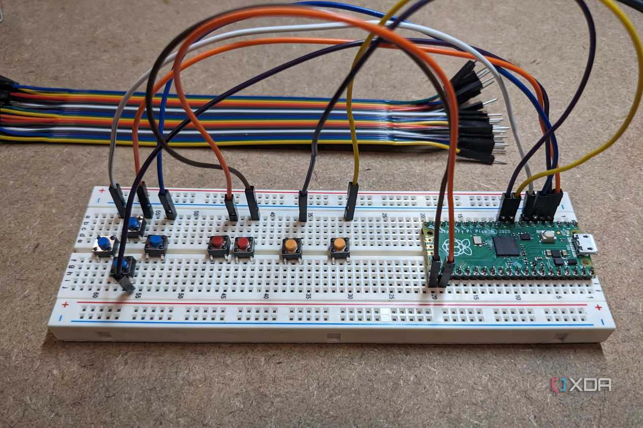 GP2040-CE with half the wiring