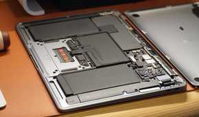 The top case of an M1 MacBook Air.