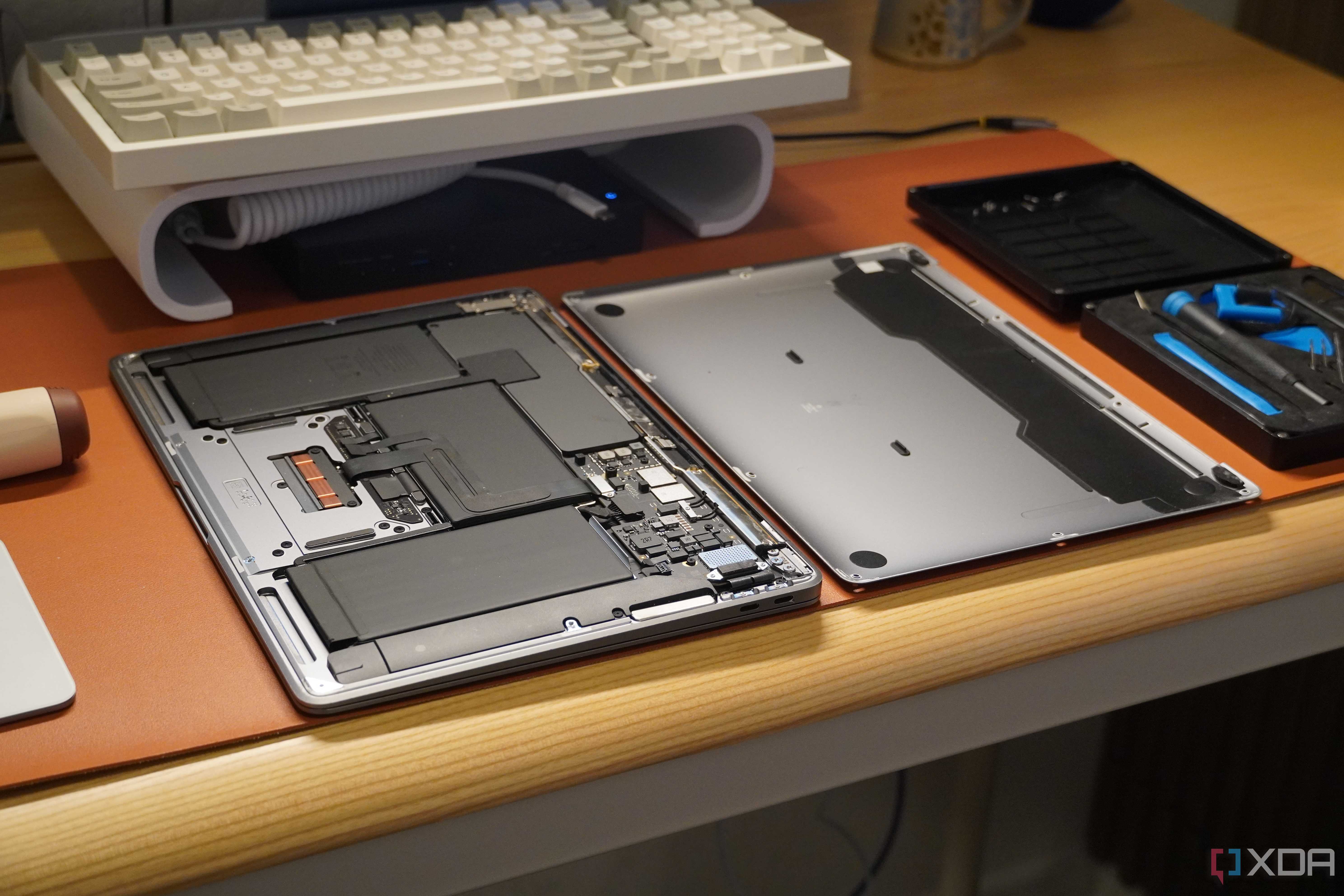 The inside of an M1 MacBook Air.
