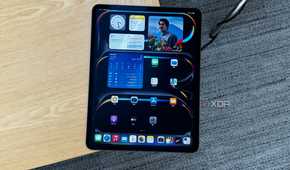 Overhead view of a 2024 iPad pro on a desk