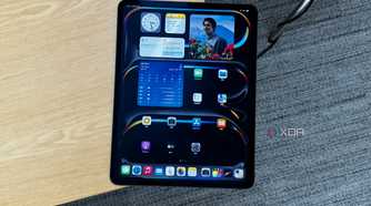 Overhead view of a 2024 iPad pro on a desk