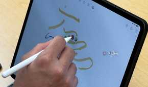 A hand drawing on an iPad Pro using the Apple Pencil Pro