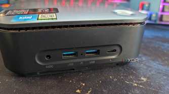 intel mini pc front input ports