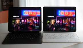 M4 iPad Pro (left) and M2 iPad Pro (right)