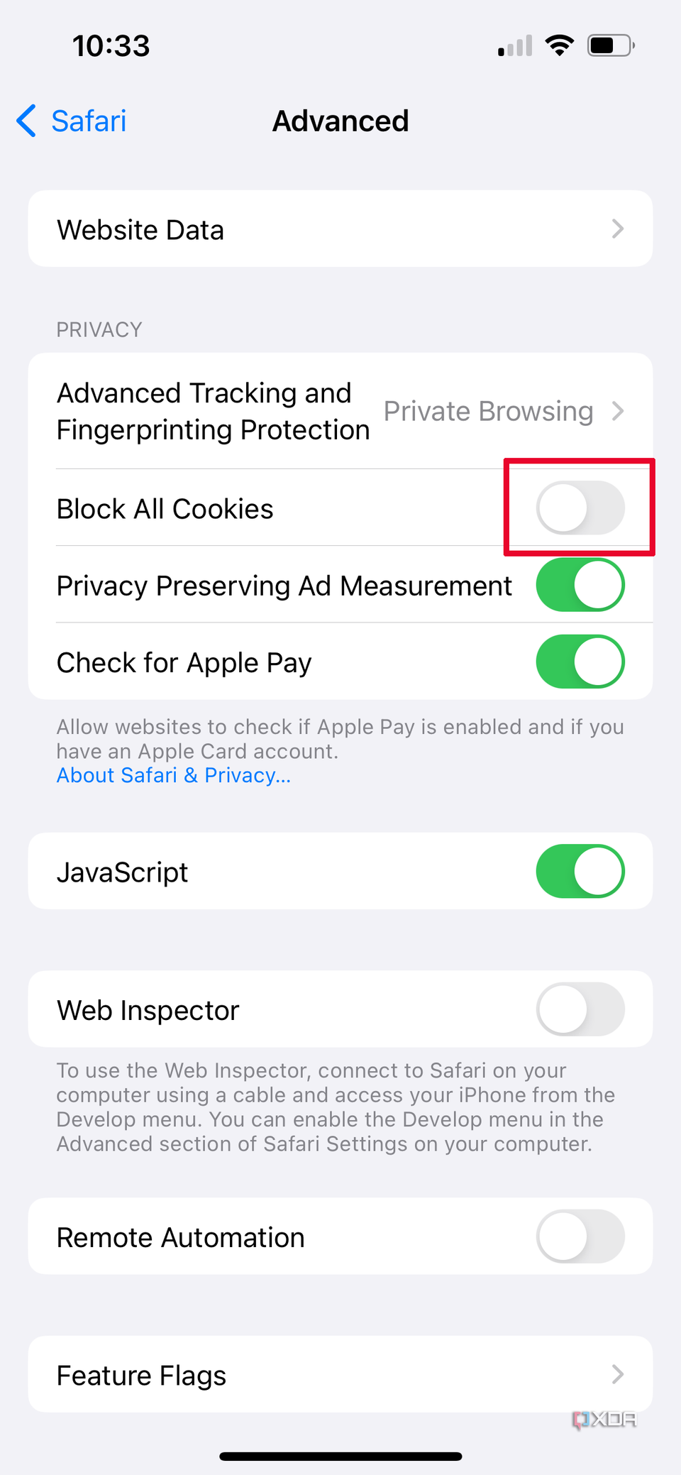 How to delete cookies on an iPhone