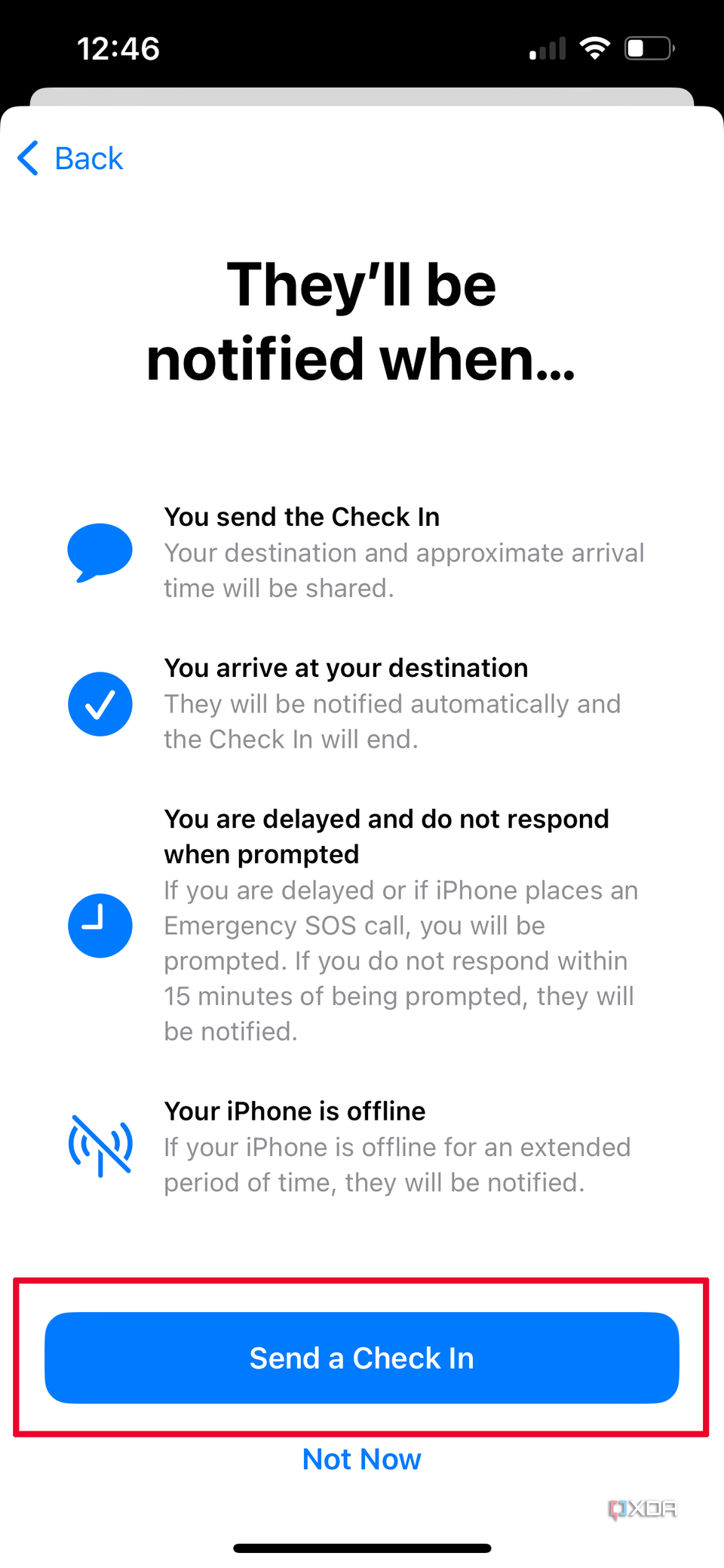 How to send your location to someone via iPhone