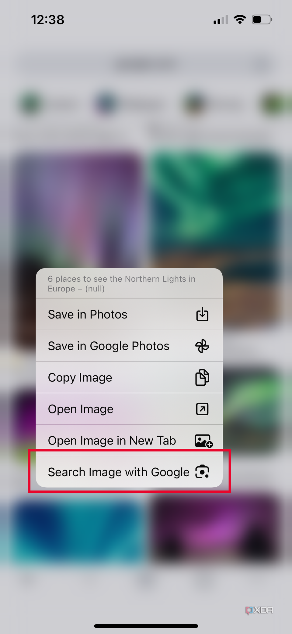 How to reverse image search on an iPhone