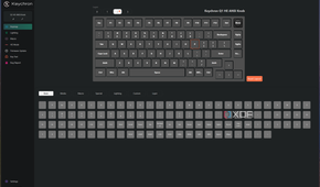 Screenshot of the key remap settings for the Keychron Q1 HE in the Keychron launcher app