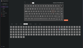 Screenshot of the lighting settings for the Keychron Q1 HE in the Keychron launcher app