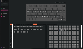 Screenshot of the macro settings for the Keychron Q1 HE in the Keychron launcher app