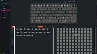 Screenshot of the macro settings for the Keychron Q1 HE in the Keychron launcher app