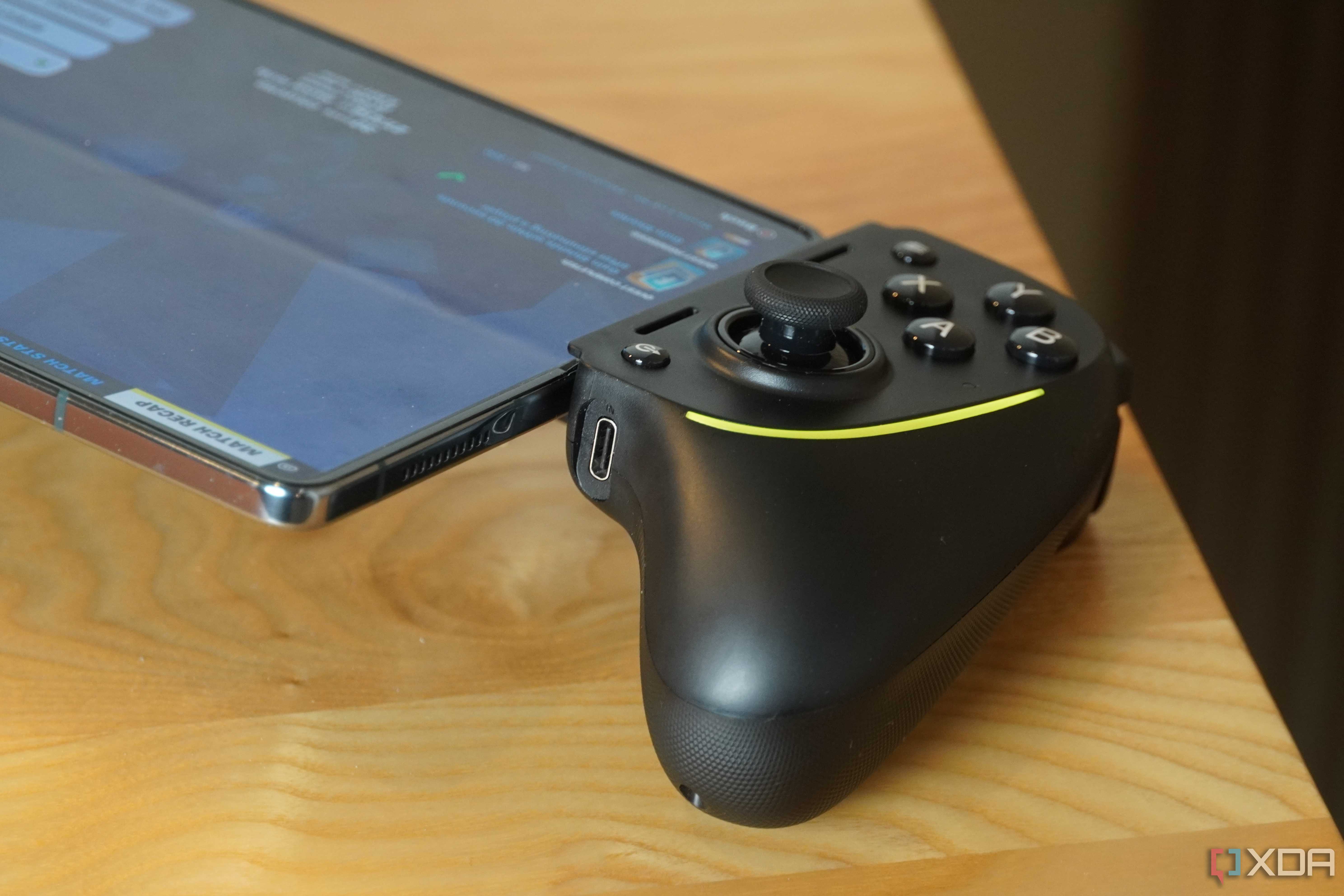 The USB-C port on the Razer Kishi Ultra.