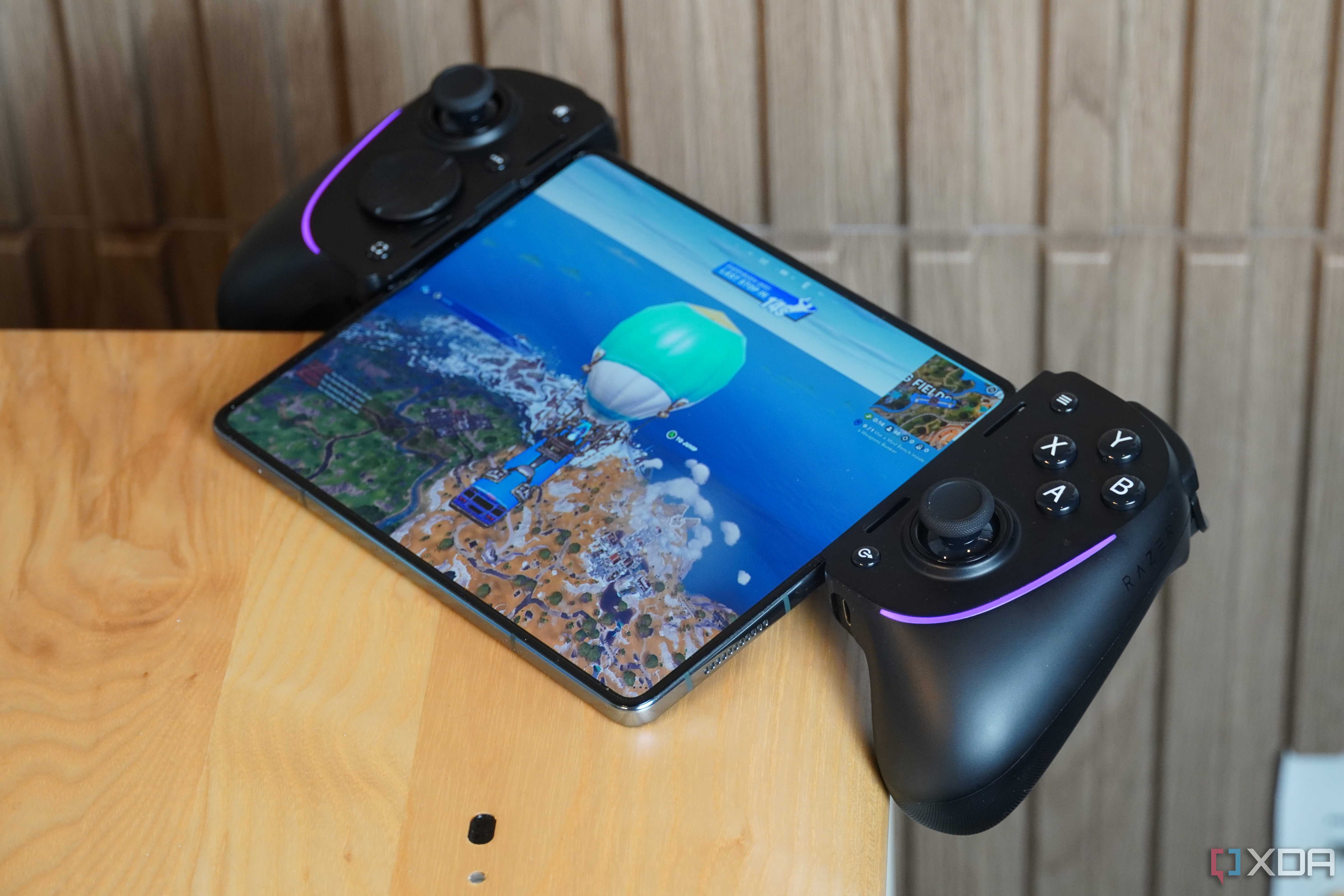 The Razer Kishi Ultra on a desk.