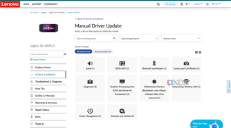 Manual driver update for the Lenovo Legion Go