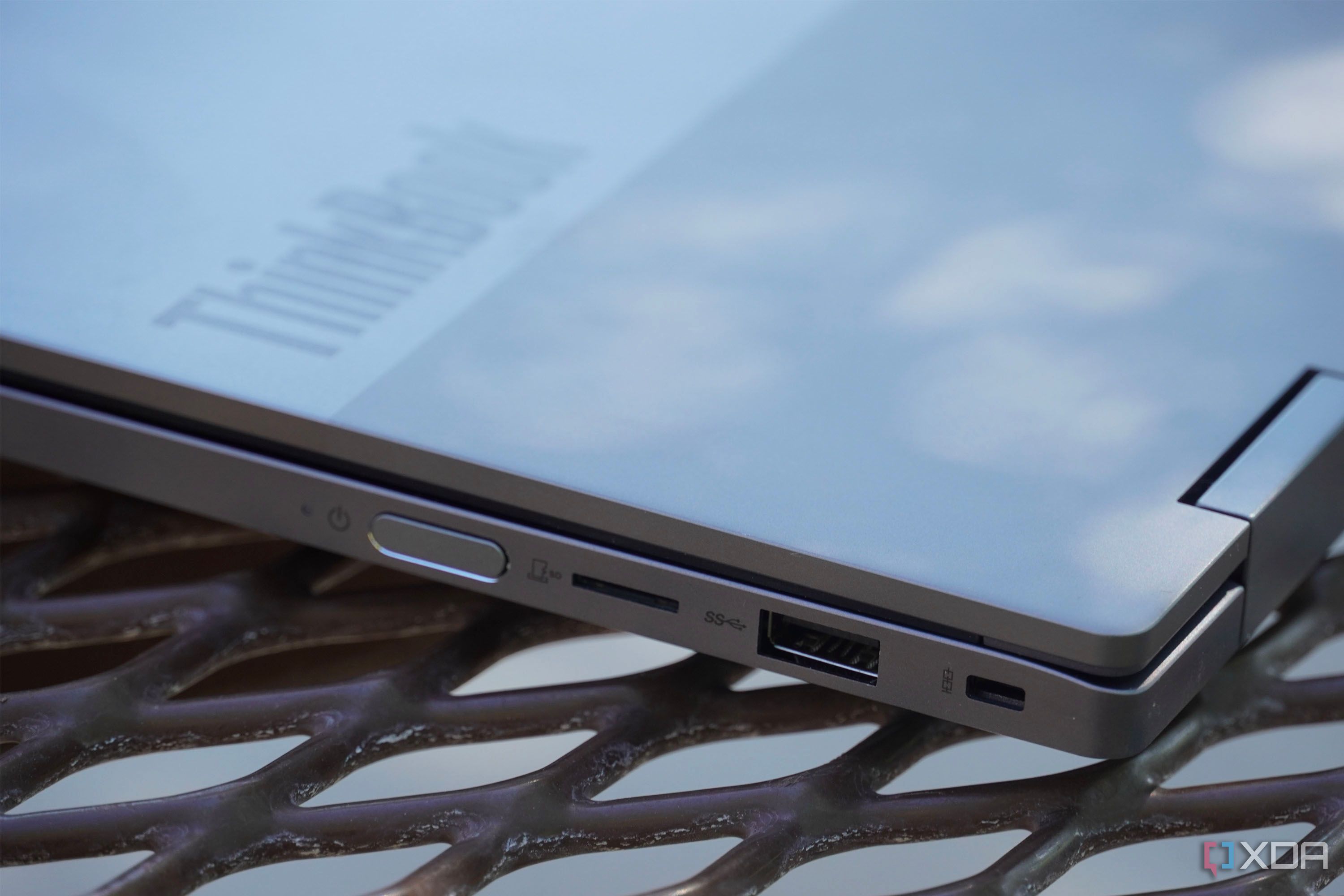 The ports on the right side of the Lenovo ThinkBook 14 2-in-1.