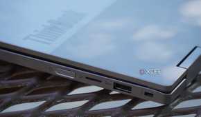 The ports on the right side of the Lenovo ThinkBook 14 2-in-1.