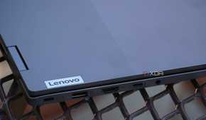 The ports on the left side of the Lenovo ThinkBook 14 2-in-1.