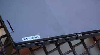 The ports on the left side of the Lenovo ThinkBook 14 2-in-1.