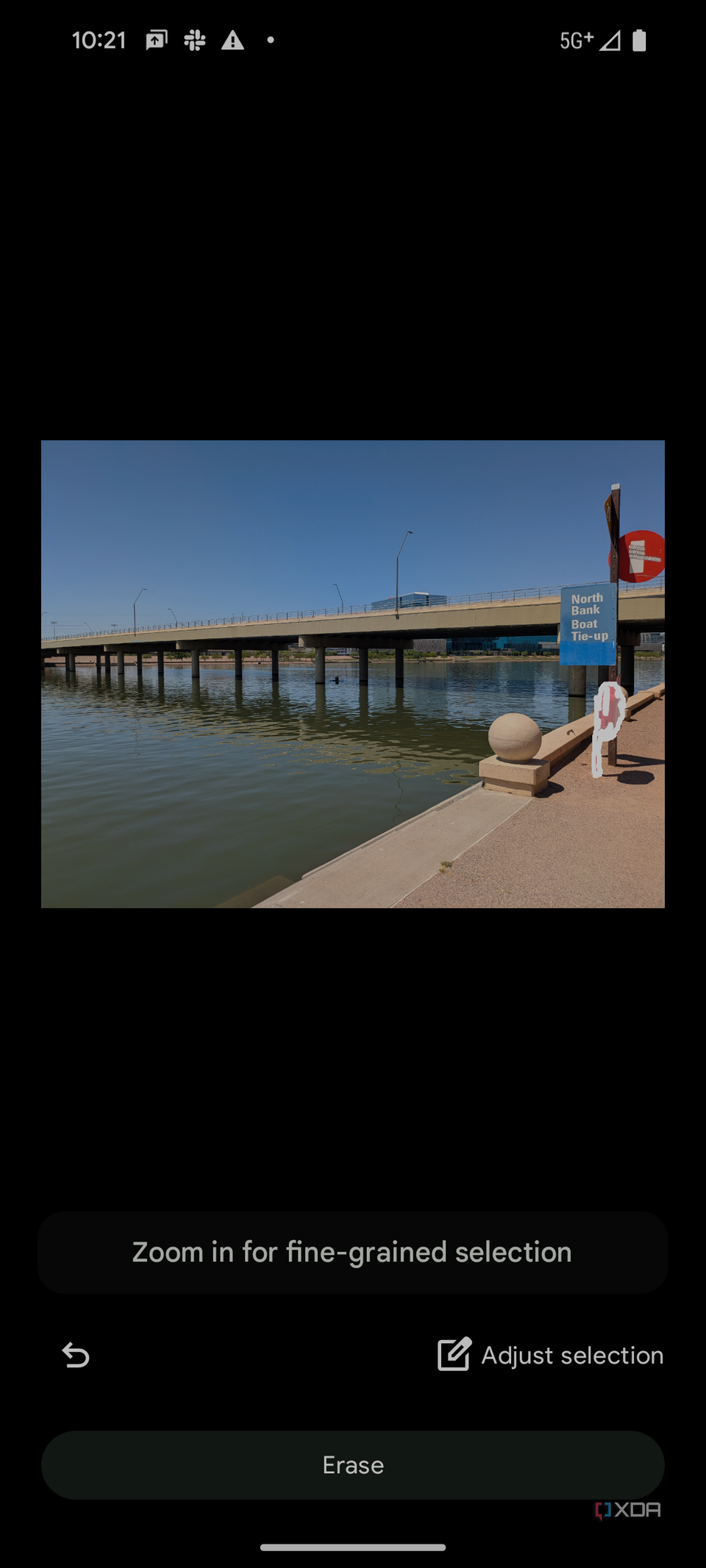 Outlining part of an image on the Pixel 8a.