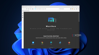 Screenshot of the default Maxthon Browser home page