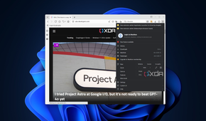 Screenshot of XDA homepage in Maxthon Browser with the browser menu open