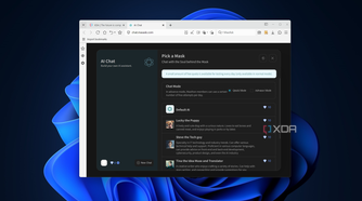 Screenshot of AI Chat in Maxthon Browser